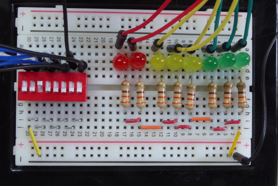 Data LEDS and Sense Switches