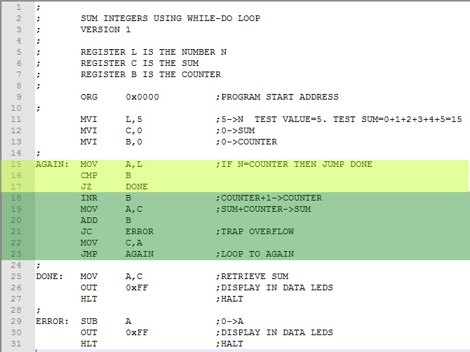 Sum Integers using WHILE-DO LOOP Ver. 2