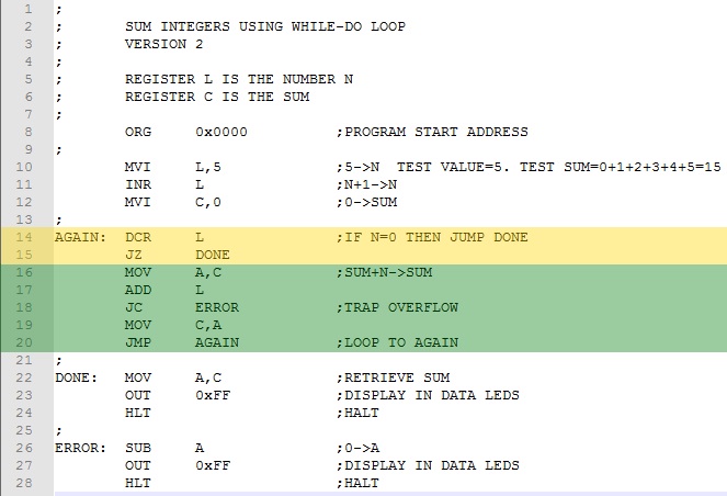 Sum Integers with WHILE-DO ver 2